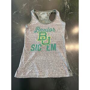 Baylor University Sic Em Racerback tank top Women's Med Gray
